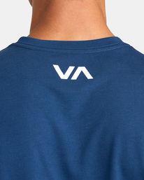6 Icon Tee Blue AVYZT01365 RVCA