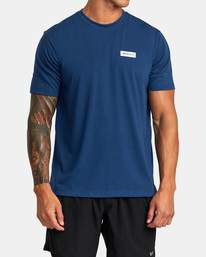 1 Icon Tee Blue AVYZT01365 RVCA