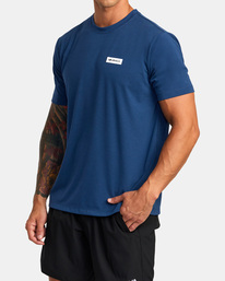 3 Icon Tee Blue AVYZT01365 RVCA