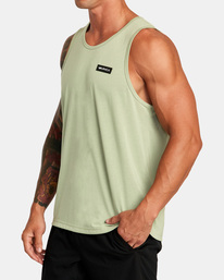 6 Icon Tank Top Green AVYZT01366 RVCA