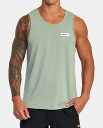 2 Icon Tank Top Green AVYZT01366 RVCA