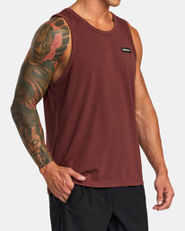 4 Icon Tank Top Brown AVYZT01366 RVCA
