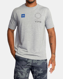 3 VA Mark Tee Grey AVYZT01369 RVCA