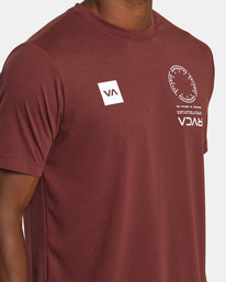 5 VA Mark Tee Red AVYZT01369 RVCA