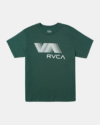 0 VA RVCA Blur Tee Green AVYZT01370 RVCA