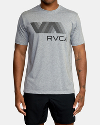 3 VA RVCA Blur Tee Grey AVYZT01370 RVCA