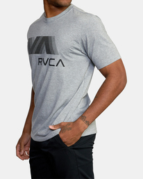 5 VA RVCA Blur Tee Grey AVYZT01370 RVCA