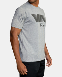 6 VA RVCA Blur Tee Grey AVYZT01370 RVCA