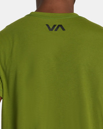 5 VA RVCA Blur Tee Green AVYZT01370 RVCA