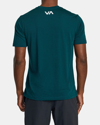 1 VA RVCA Blur Tee Green AVYZT01370 RVCA