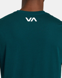 5 VA RVCA Blur Tee Green AVYZT01370 RVCA