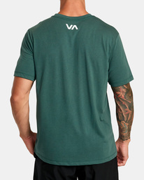 2 VA RVCA Blur Tee Green AVYZT01370 RVCA