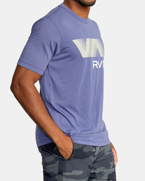 6 VA RVCA Blur Tee Purple AVYZT01370 RVCA