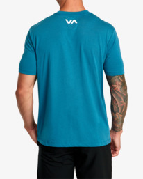 2 VA RVCA Blur Tee Green AVYZT01370 RVCA