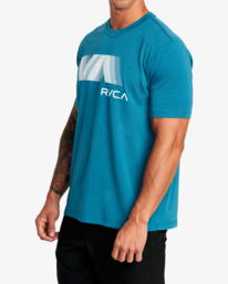 3 VA RVCA Blur Tee Green AVYZT01370 RVCA