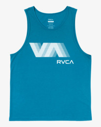 0 VA RVCA Blur Tank Top Green AVYZT01371 RVCA