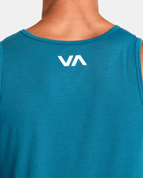 6 VA RVCA Blur Tank Top Green AVYZT01371 RVCA