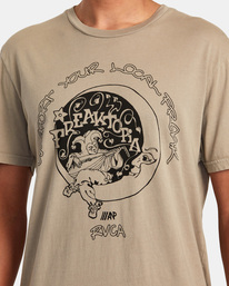 3 RVCA x FREAKTOPIA - Unisex T-Shirt Beige AVYZT01385 RVCA