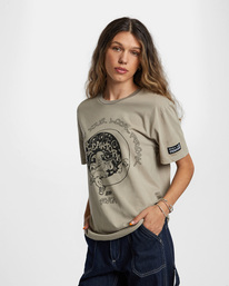 10 RVCA x FREAKTOPIA - Unisex T-Shirt Beige AVYZT01385 RVCA
