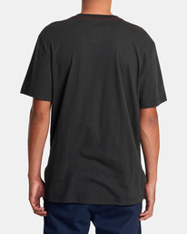 2 ANP Pocket Tee Black AVYZT01396 RVCA
