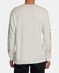 2 ANP Long Sleeve Tee White AVYZT01438 RVCA