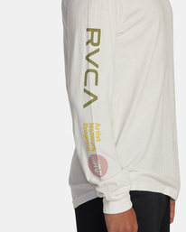 6 ANP Long Sleeve Tee White AVYZT01438 RVCA