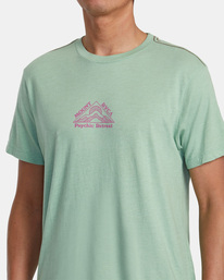 6 Psychic Retreat T-Shirt Green AVYZT01465 RVCA