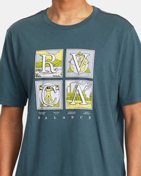 5 Natural T-Shirt Blue AVYZT01475 RVCA