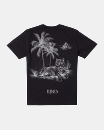 rvca, Benjamin Jeanjean Tiger Beach Tee, BLACK (blk) TIGER BEACH AVYZT01480