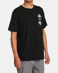 5 Benjamin Jeanjean Tiger Beach Tee Black AVYZT01480 RVCA