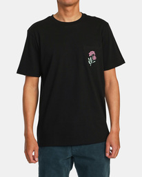 1 Bloomed Pocket T-Shirt Black AVYZT01481 RVCA