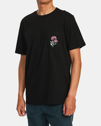 3 Bloomed Pocket T-Shirt Black AVYZT01481 RVCA