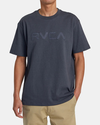 1 Stitched RVCA T-Shirt Black AVYZT01494 RVCA