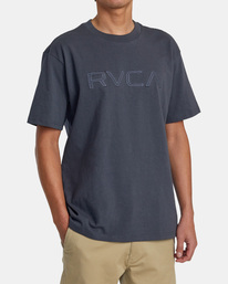 4 Stitched RVCA T-Shirt Black AVYZT01494 RVCA