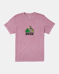 rvca, Hookah Snail T-Shirt, LAVENDER (lav) HOOKAH SNAIL AVYZT01500
