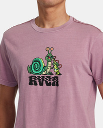 5 Hookah Snail T-Shirt Purple AVYZT01500 RVCA