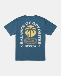 0 Cobra Mirage T-Shirt Blue AVYZT01517 RVCA