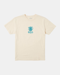 1 Cell Palm T-Shirt Beige AVYZT01518 RVCA