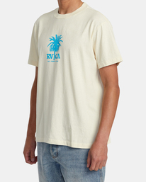 3 Cell Palm T-Shirt Beige AVYZT01518 RVCA