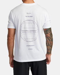 4 Balance Gyro T-Shirt White AVYZT01534 RVCA