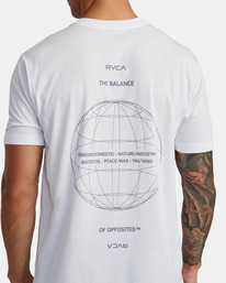 9 Balance Gyro T-Shirt White AVYZT01534 RVCA