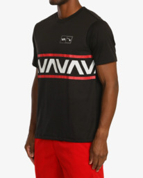 5 VA Banded Hawaii Tee Black AVYZT01536 RVCA