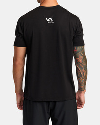 rvca, RVCA Global Grid T-Shirt, BLACK (blk) RVCA GLOBAL GRID AVYZT01537