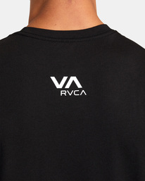 6 RVCA Global Grid T-Shirt Black AVYZT01537 RVCA