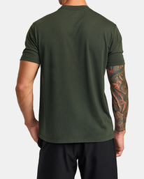1 RVCA Pin Block T-Shirt Brown AVYZT01538 RVCA