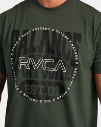 4 RVCA Pin Block T-Shirt Brown AVYZT01538 RVCA