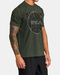 3 RVCA Pin Block T-Shirt Brown AVYZT01538 RVCA