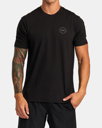 1 VA Levels Short Sleeve T-Shirt Black AVYZT01539 RVCA