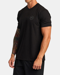 3 VA Levels Short Sleeve T-Shirt Black AVYZT01539 RVCA