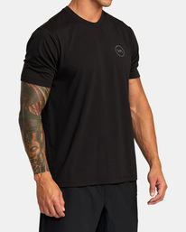 4 VA Levels Short Sleeve T-Shirt Black AVYZT01539 RVCA